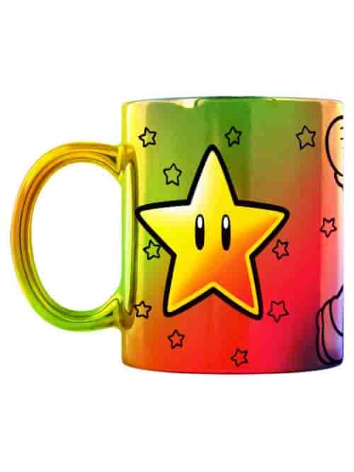 Super Mario Tasse Star Power Métallique