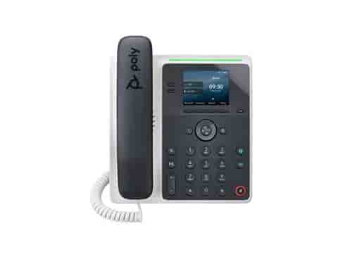 HP Poly Edge E100 - Téléphone VoIP avec ID d'appelant/appel en instance - (conférence) à trois capacité d'appel - SIP, SDP - bleu nuit, blanc