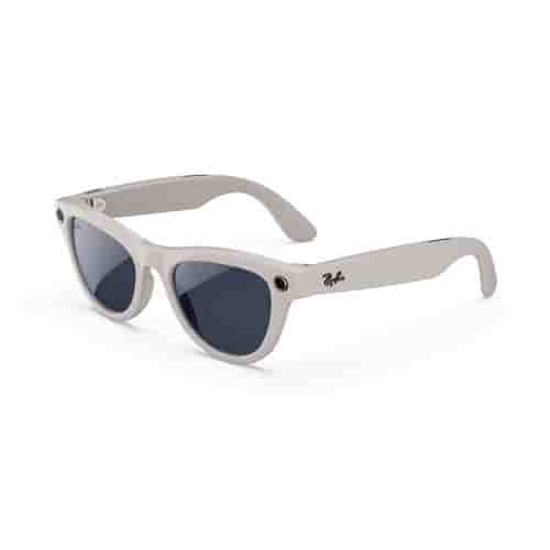 Lunettes connectées IA Meta Ray-Ban Skyler (Gen 1) Monture Gris poudré brillant taille standard