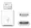 INECK® Adaptateur Lightning Vers Micro-Usb Femelle pour Apple iphone 5, 6, 7 - Blanc