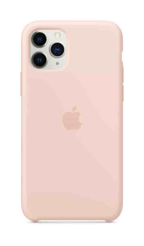 Coque en silicone pour iPhone 11 Pro Rose des sables