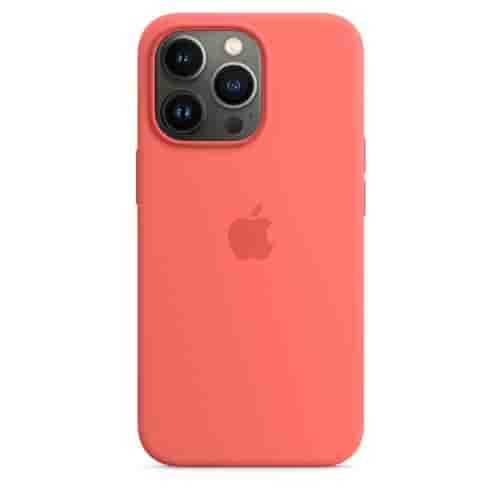 Coque en silicone Apple avec MagSafe pour iPhone 13 Pro - Pomelo rose
