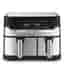 Friteuse à air Moulinex Air fryer Dual Easy Fry & Grill Inox 2 tiroirs EZ905D20 2450 W