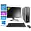 Pc HP Elite 8200 SFF + Ecran 20'' - Noir - Intel Core i5-2400 / 3.10 GHz - RAM 4 Go - HDD 2 To - DVD - Gigabit Ethernet - Windows 10 Professionnel