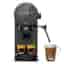 Klarstein Cafetière avec Mousseur de Lait, Machines à Café et Machines à Expresso 0.9L, 13 Noir