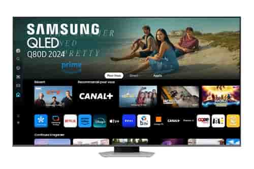 TV QLED Samsung TQ75Q80D 190 cm 4K UHD Argent éclipse