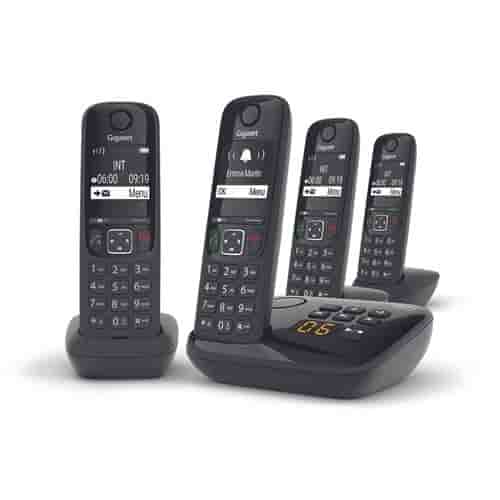 Téléphone sans fil Gigaset AS690A Quattro Noir