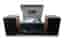 Micro Système CD avec platine vinyle sans fil Bluetooth Muse MT-120 MB Noir et marron