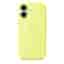 Coque Apple en silicone avec MagSafe jaune fluo pour iPhone 17