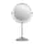 Miroir sur pied double face grossissant Haepi Hi-Bella Argent