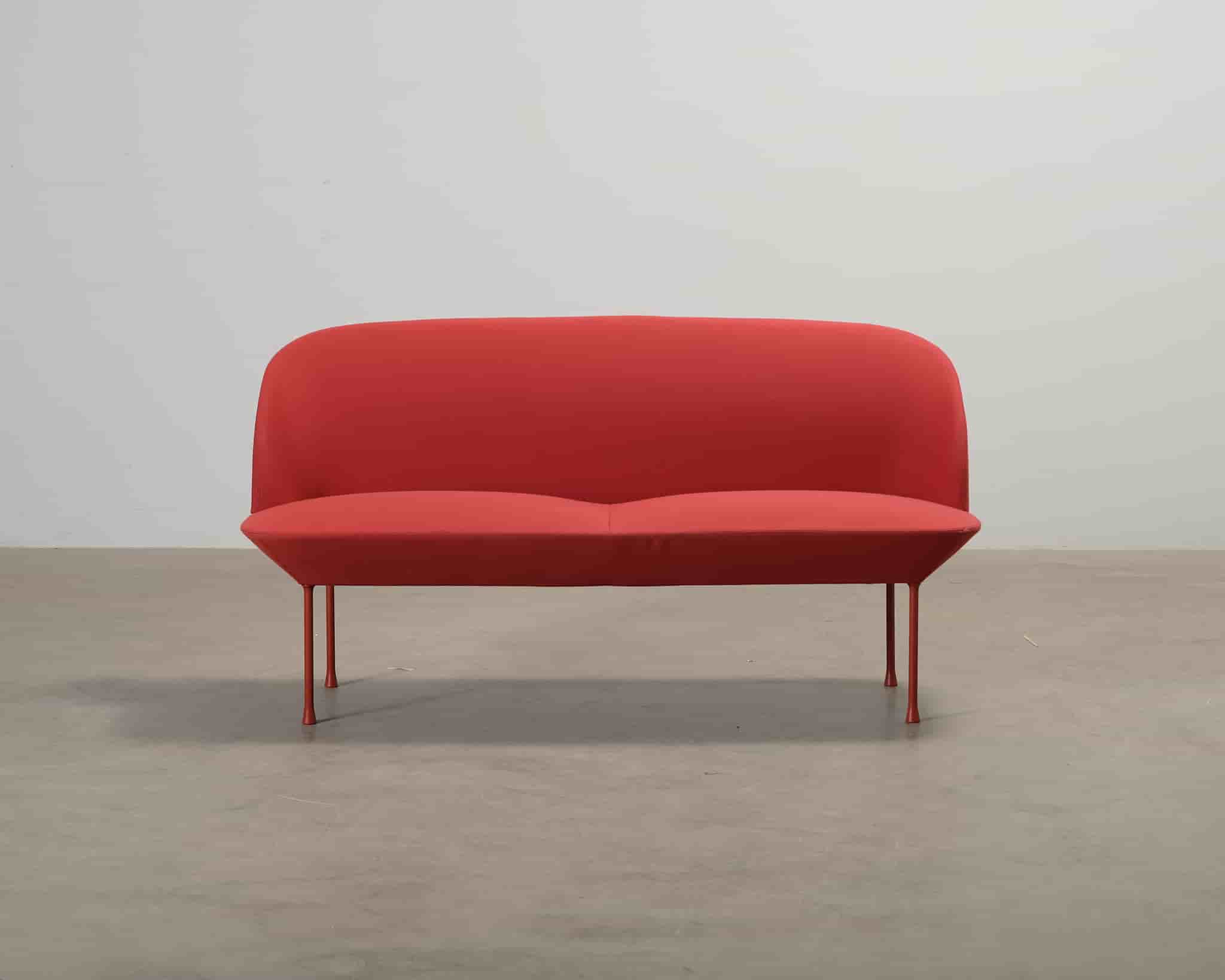 Muuto Oslo 2-sits soffa röd