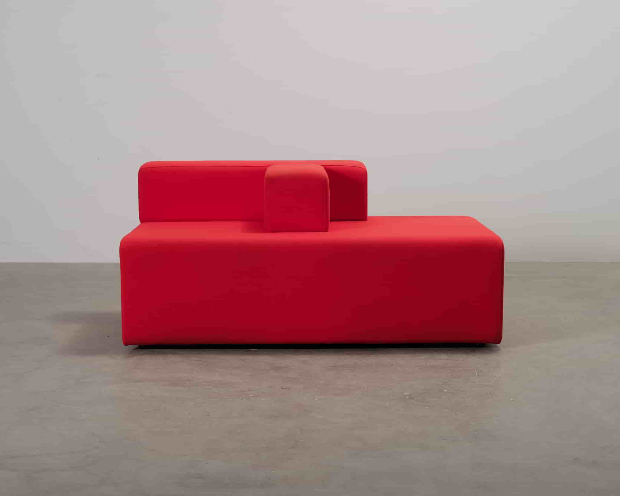Borg Furniture Laurent 2-sits soffa röd