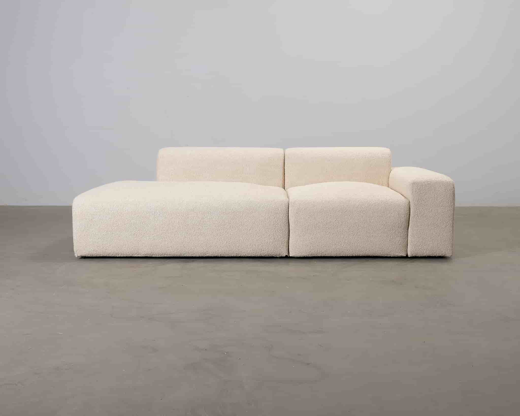 ikimakee Kamu 3-sits soffa med öppet avslut beige
