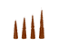 Ferm Living Twisted ljus Amber, 4-pack