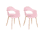 Utica matstol rosa, set om 2