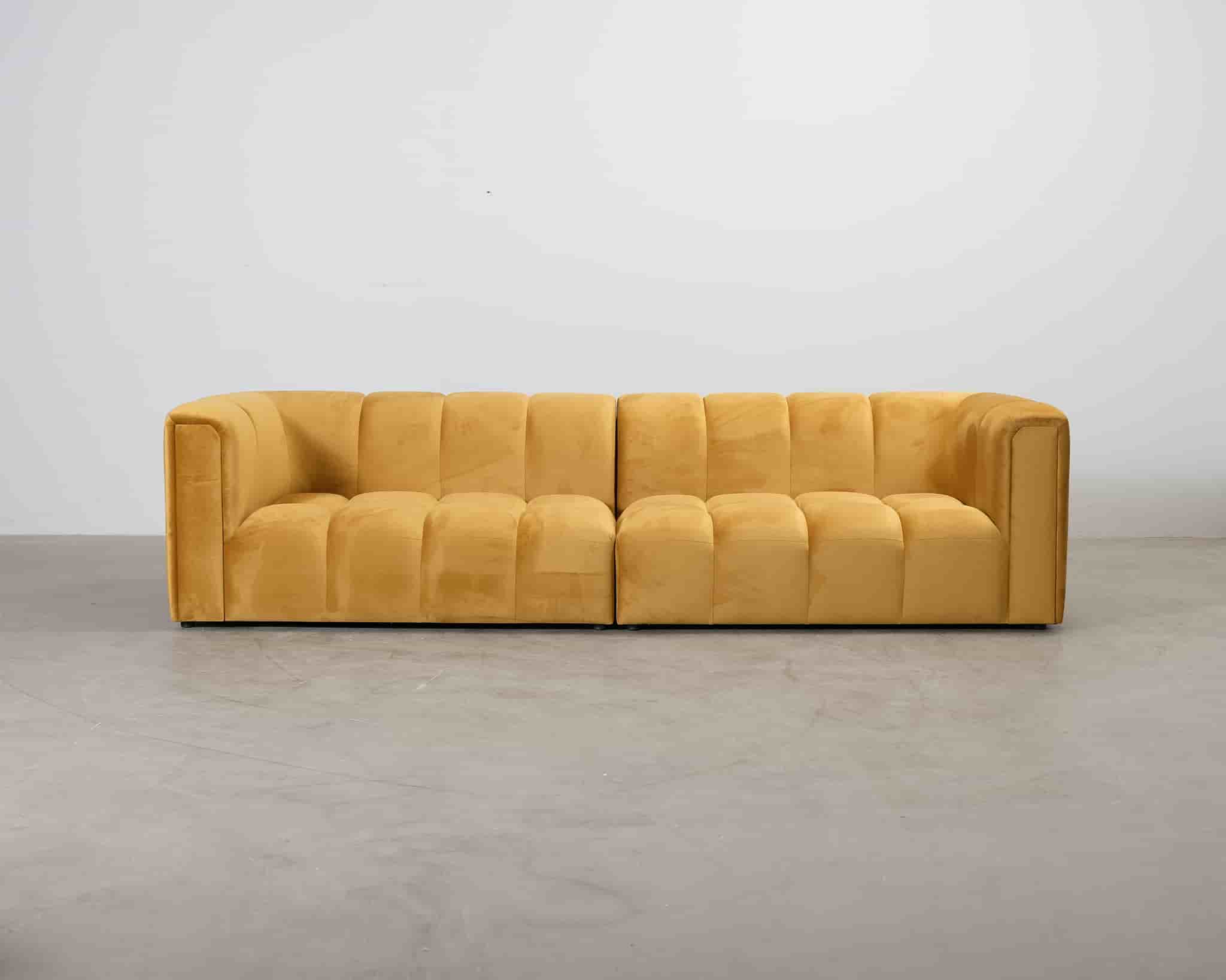 Maison Heritage Adams 4-sits soffa gul