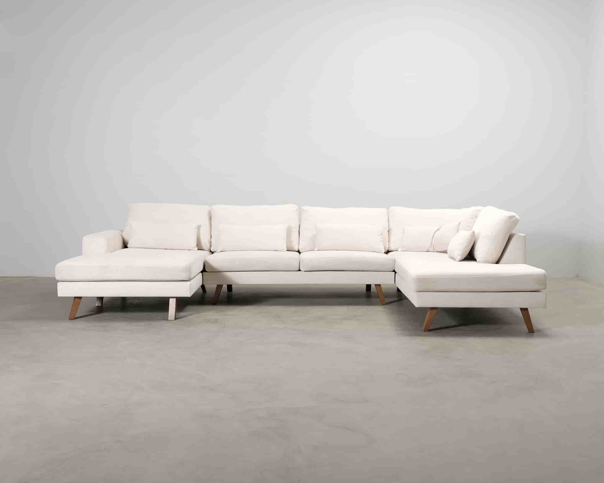 Copenhagen U-soffa i ljusbeige