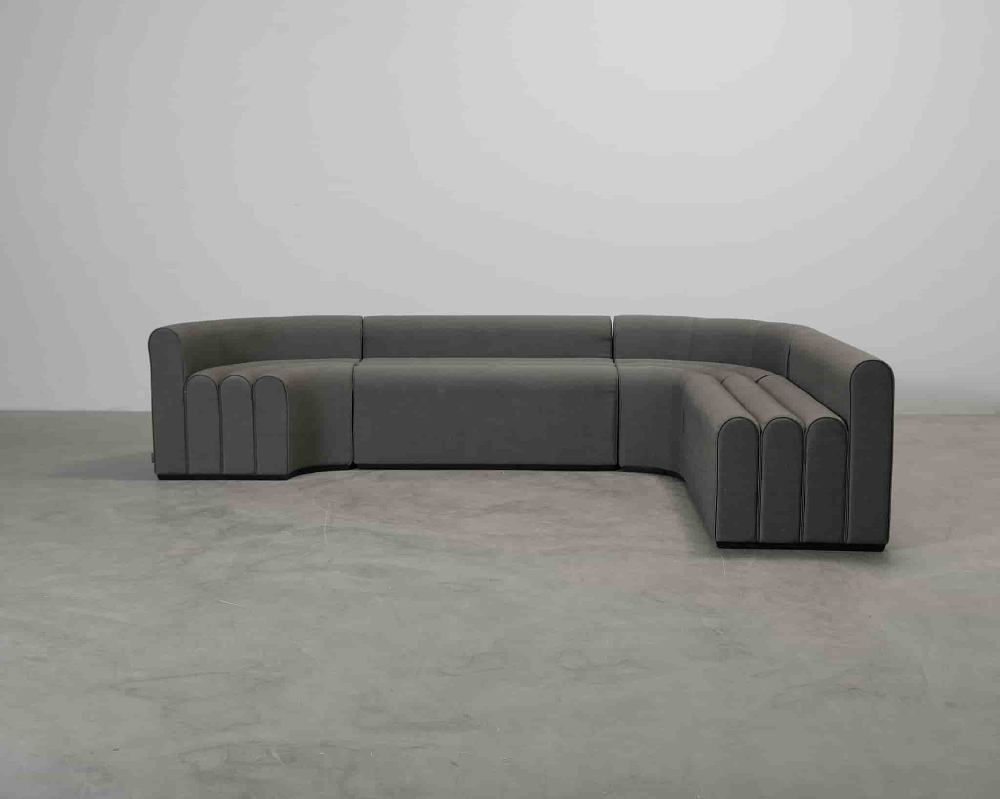 Lounge hörnsoffa mörkgrön