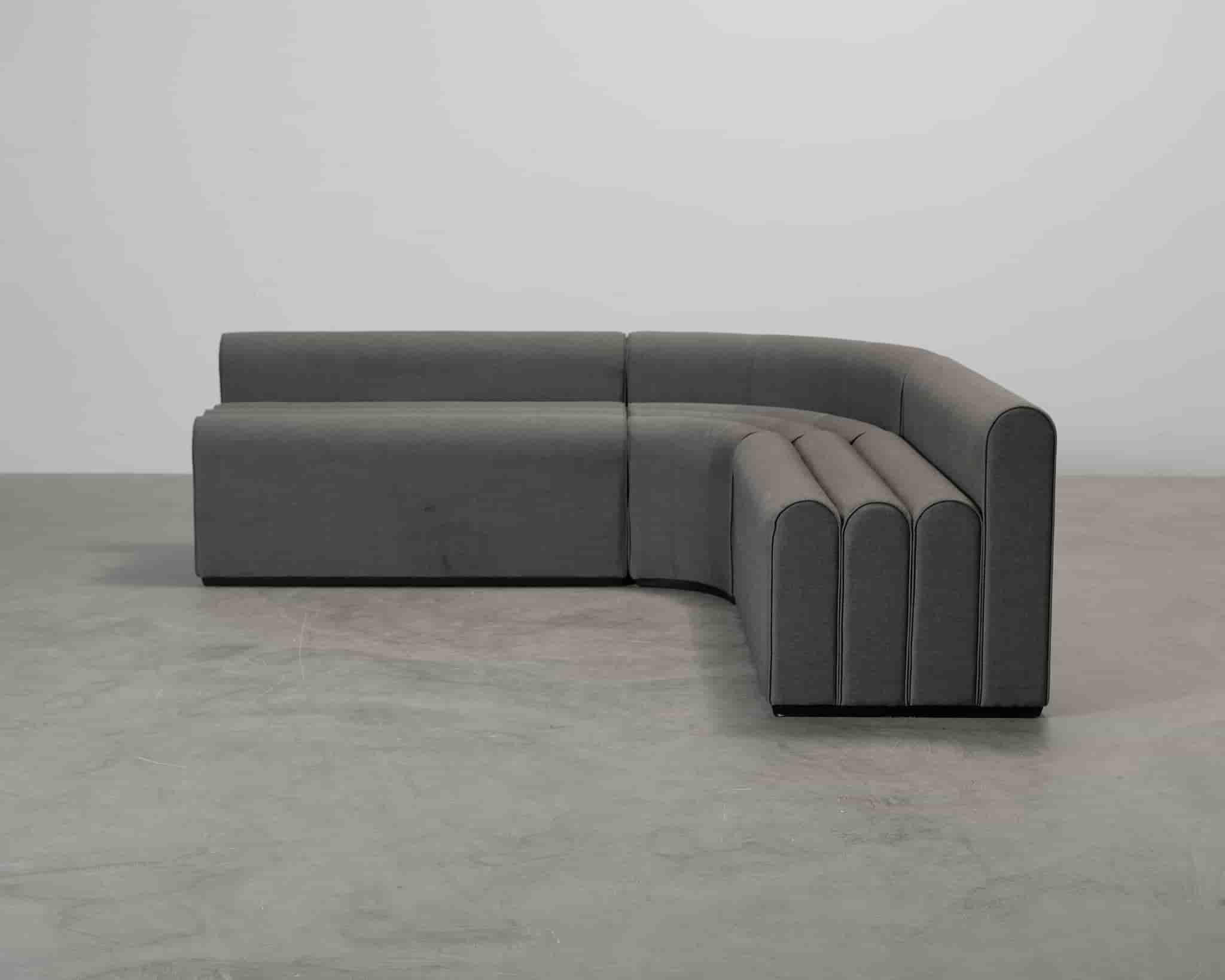 Lounge hörnsoffa mörkgrön