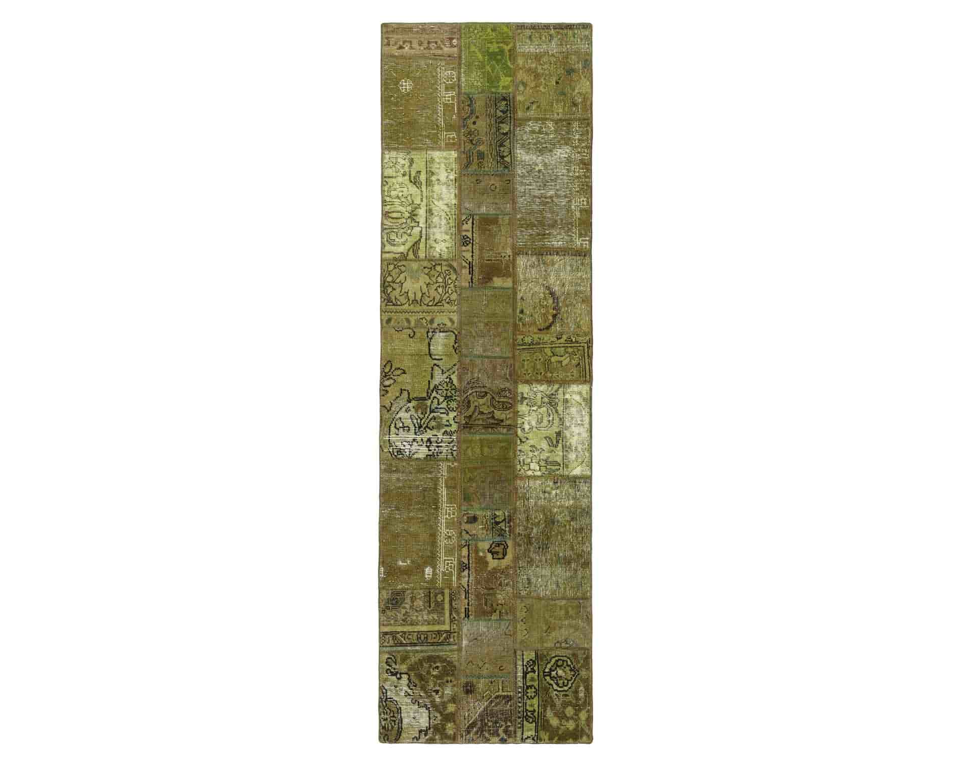Vintage Patchwork orientalisk matta 75 x 258 cm