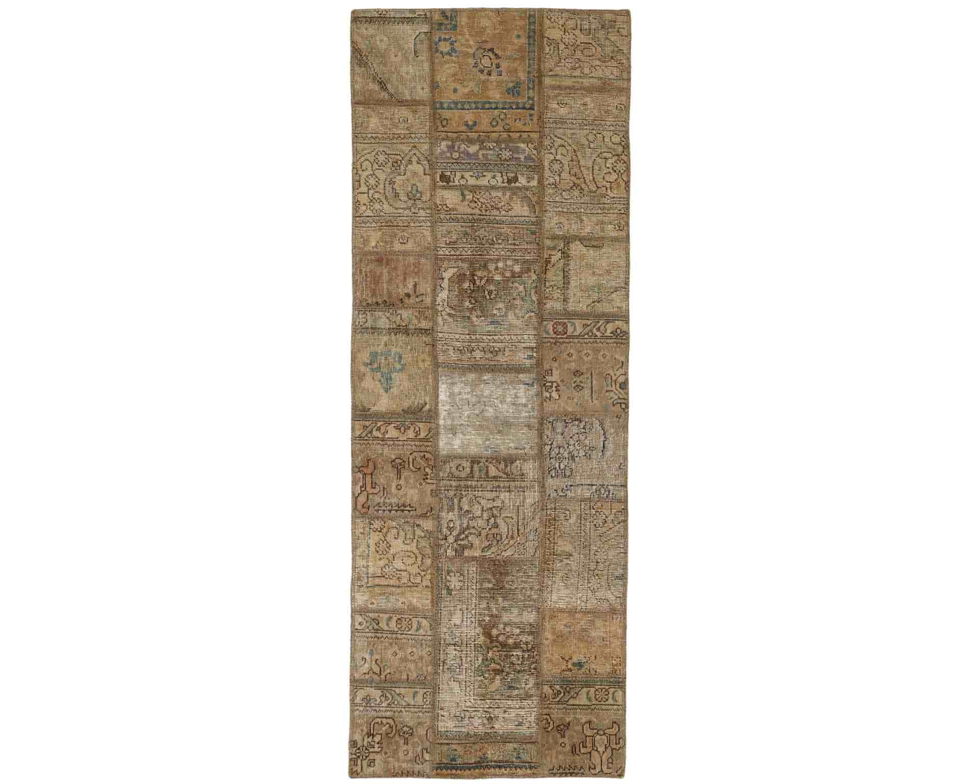 Vintage Patchwork orientalisk matta 75 x 210 cm