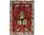 Old Figural Kashghai orientalisk matta 122 x 168 cm