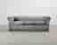 Chesterfield Lyx 3-sits soffa grå