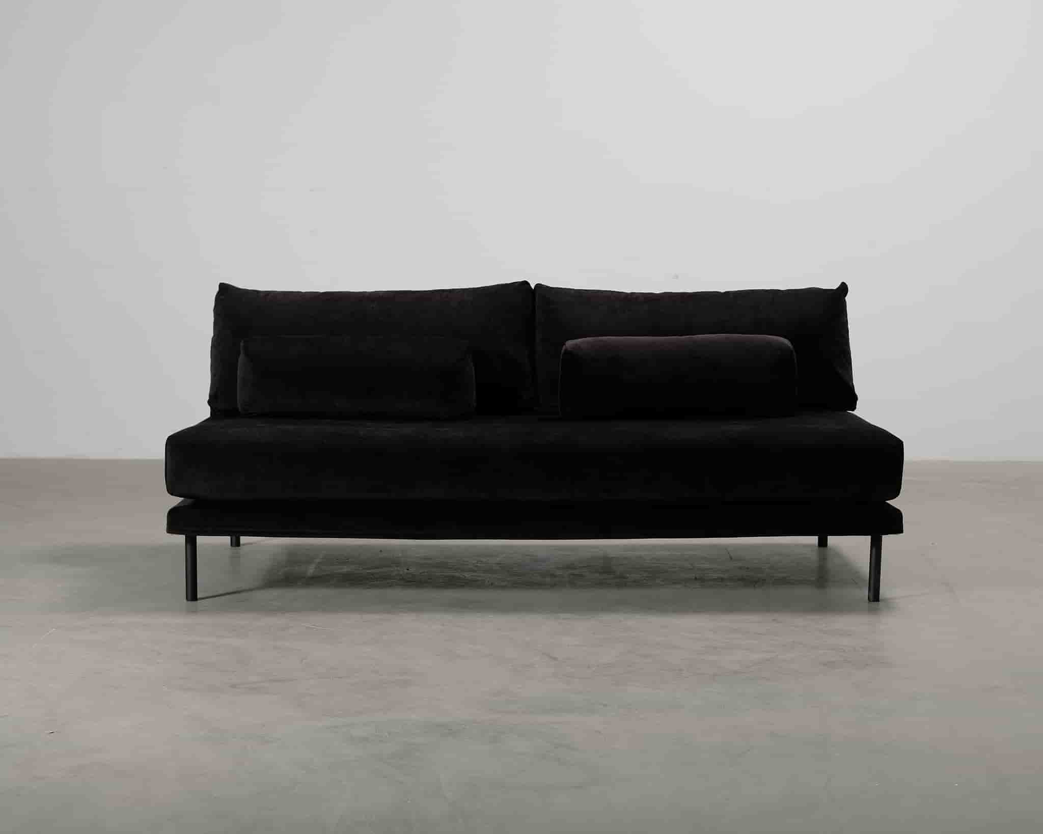 Finsoffat Duo 2-sits soffa svart