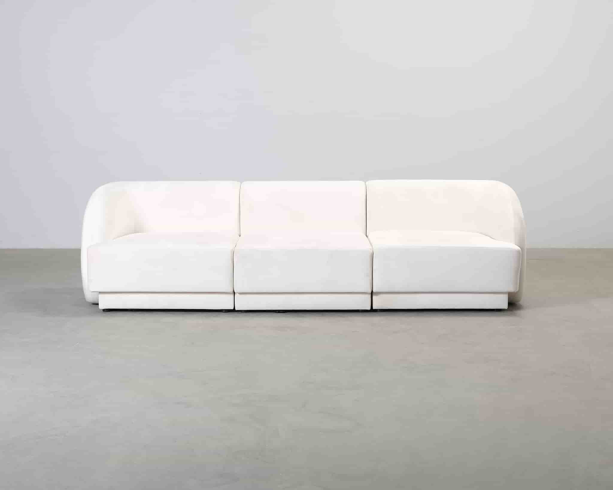 Micadoni Miley 3-sits soffa naturvit