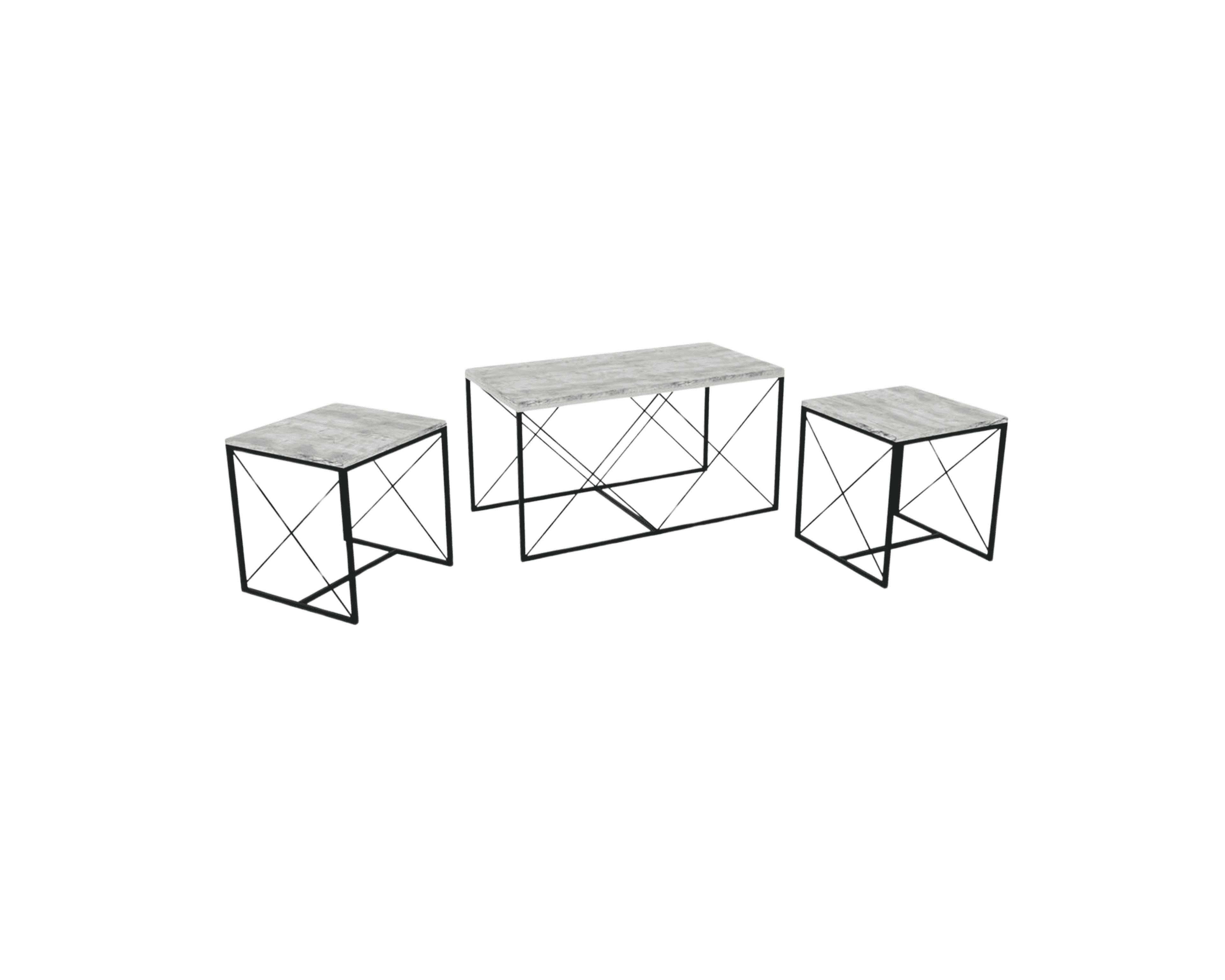 Defneia satsbord, 3 delar