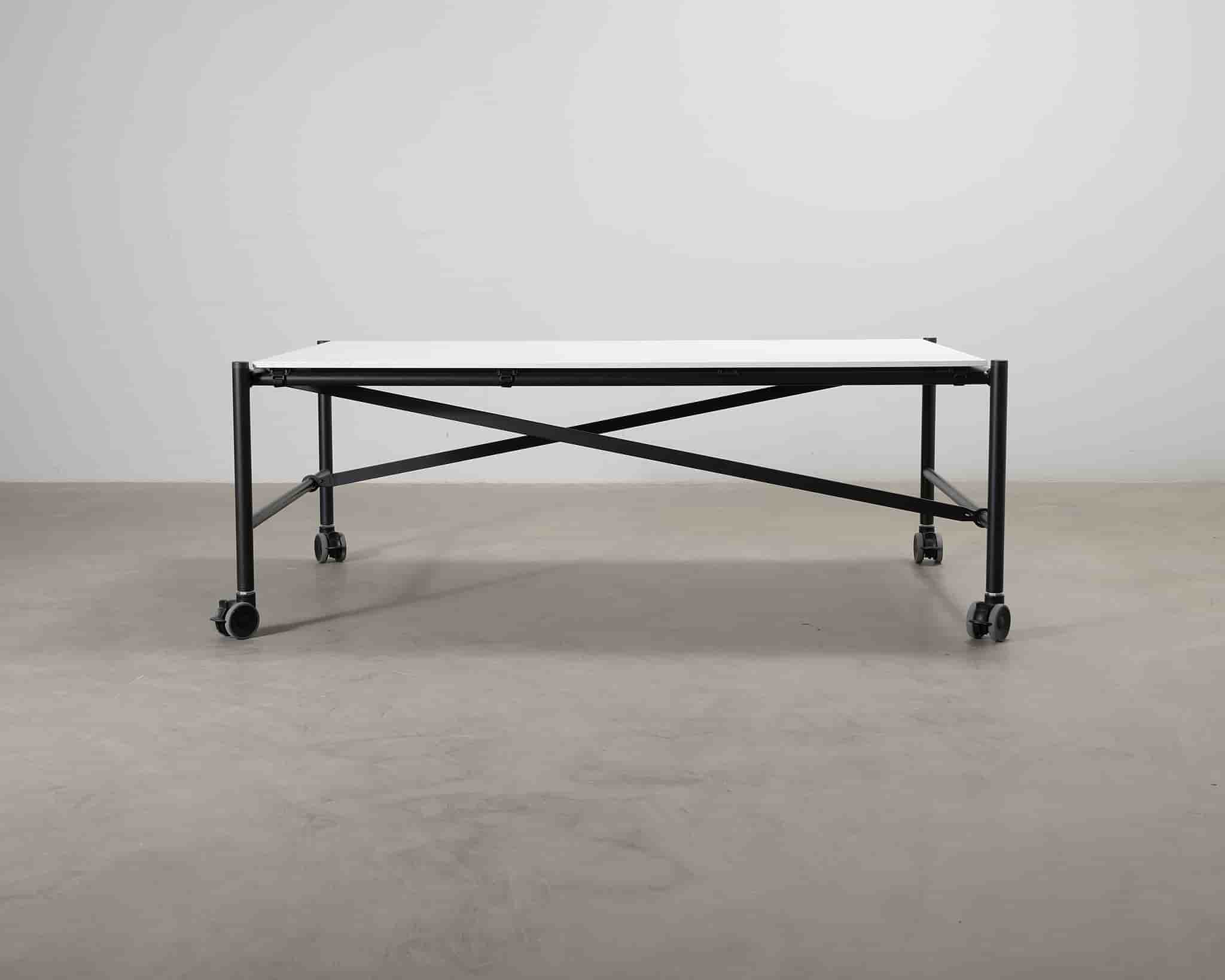 Vitra Comma bord 120 x 200 cm cm vit / svart