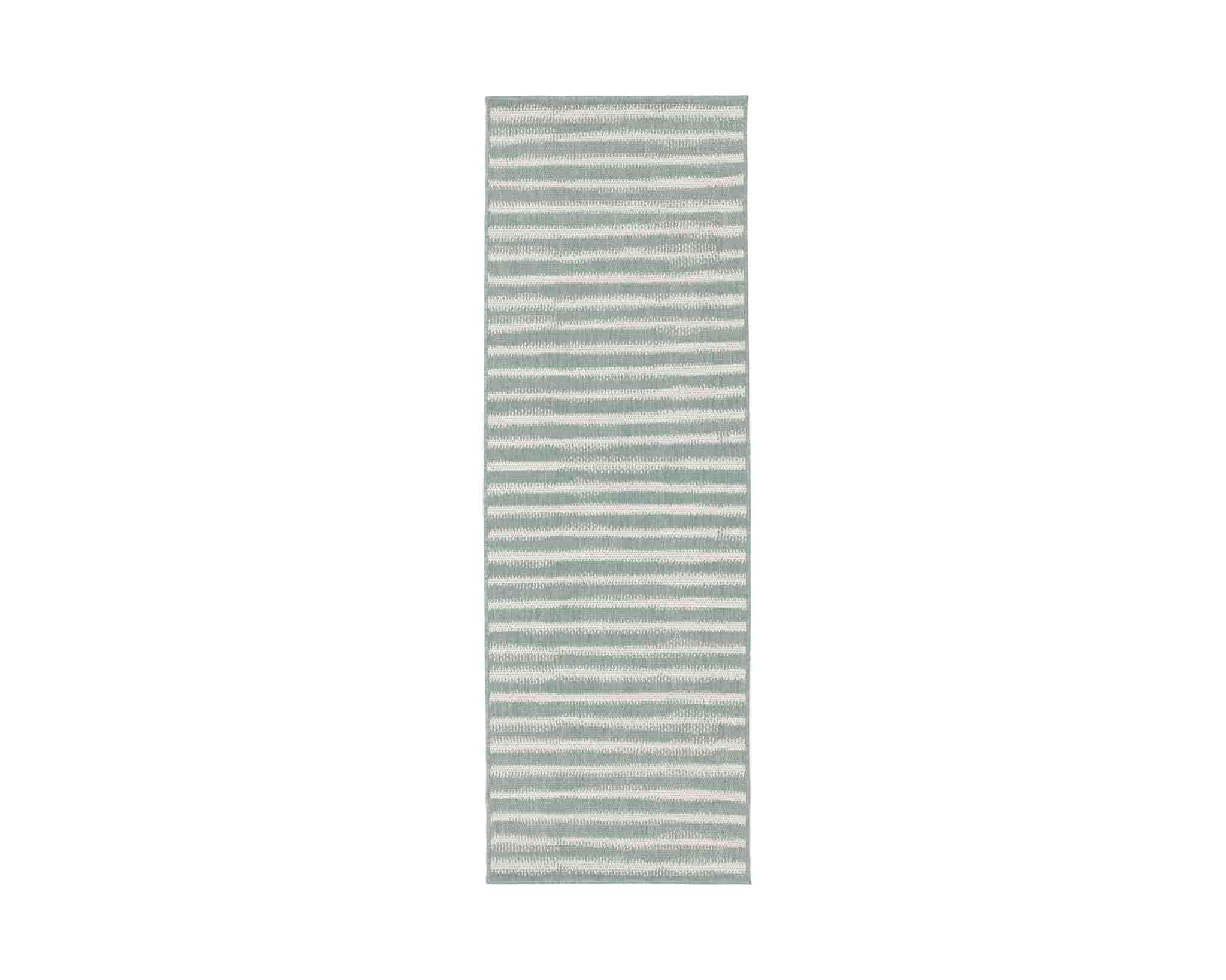 Rugvista Dune matta 80 x 200 cm vit / ljusgrön