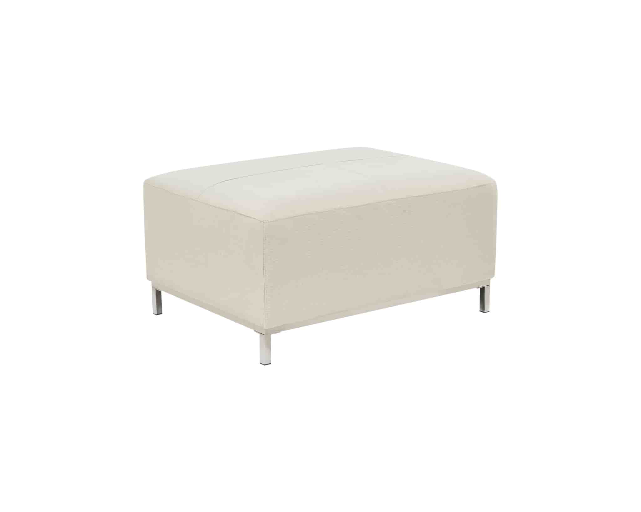 Oslo fotpall ljusbeige