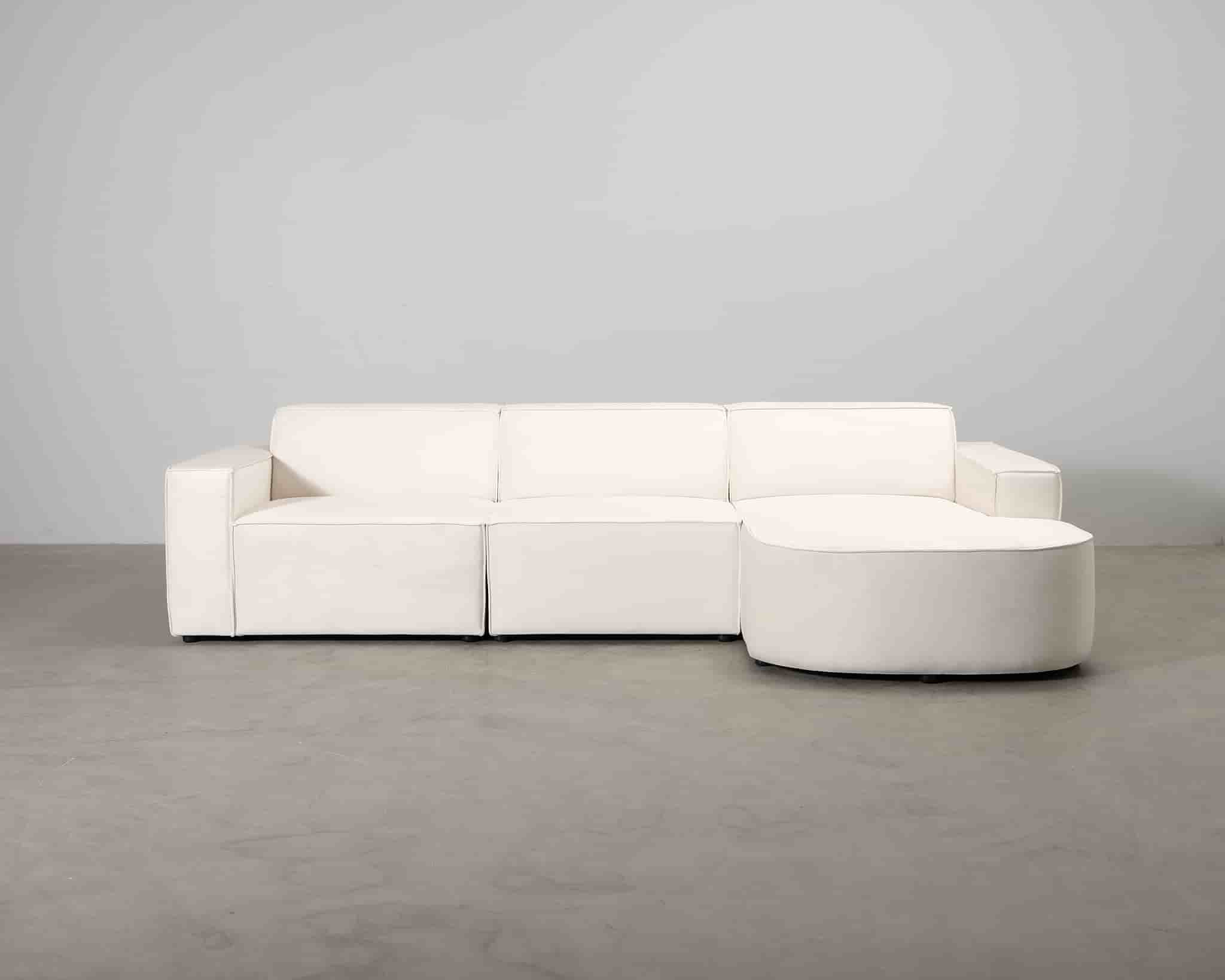 Micadoni Jodie 4-sits divansoffa ljusbeige