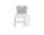 Glow sminkbord med stol vit