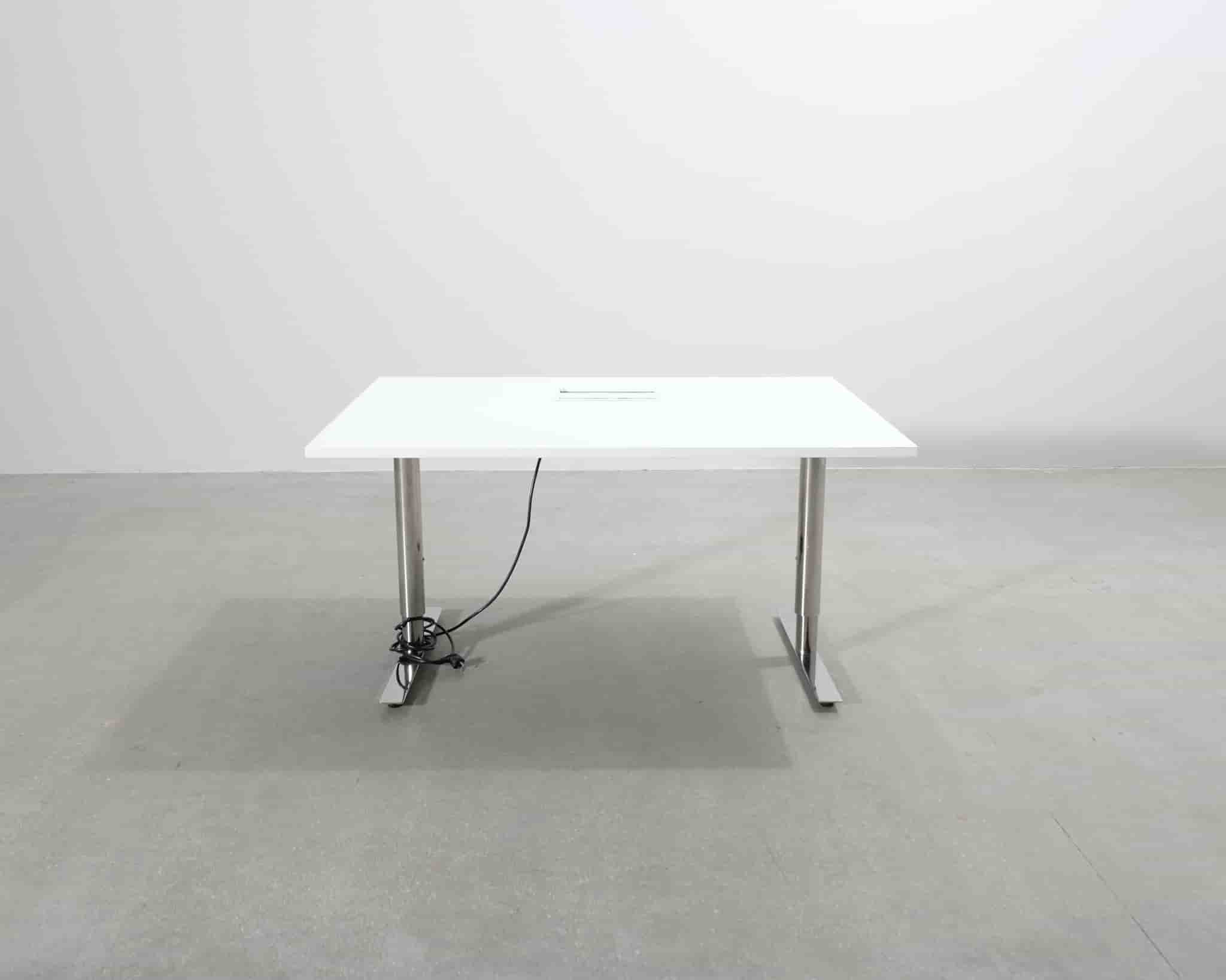 Konferensbord vit 100 x 140 cm