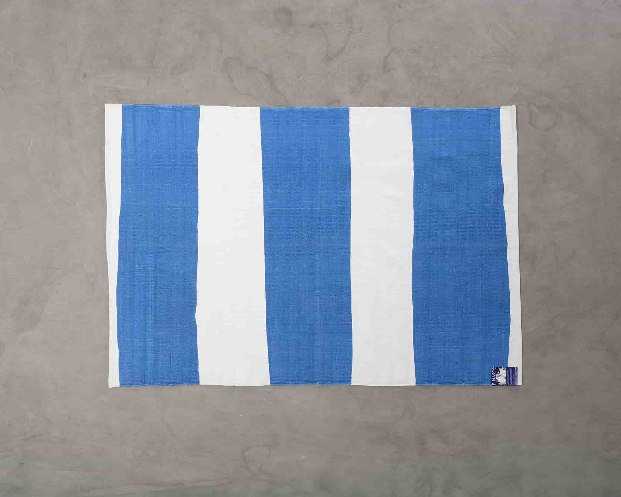 Finarte Stripe matta blå 160 x 230 cm