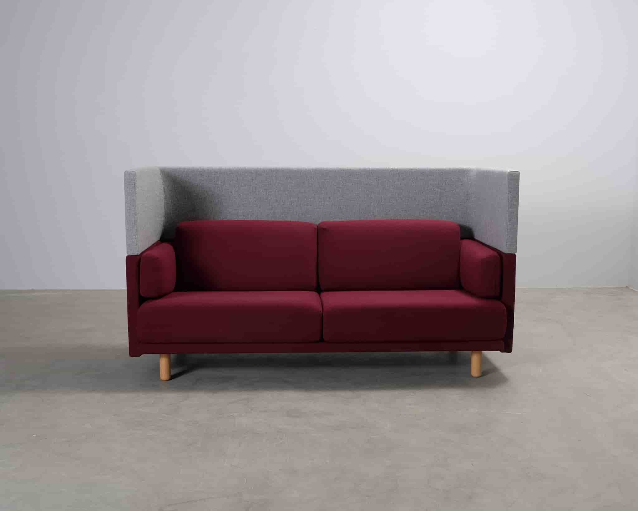 De Vorm Arnhem 3-sits soffa röd