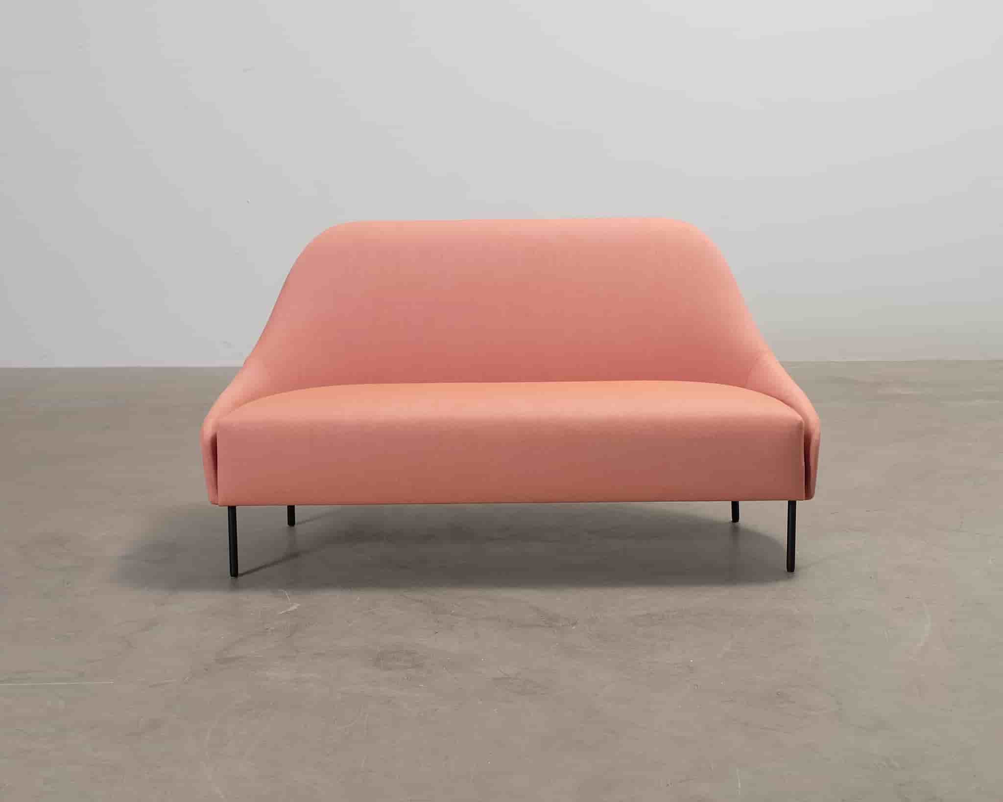 Adea Napoleon 2-sits soffa korall