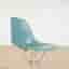 Stol Eames Fiberglass Side Chair DSR - Blå