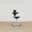 Kontorsstol Capisco Puls 8010 - Svart fot med fotring och hög patron