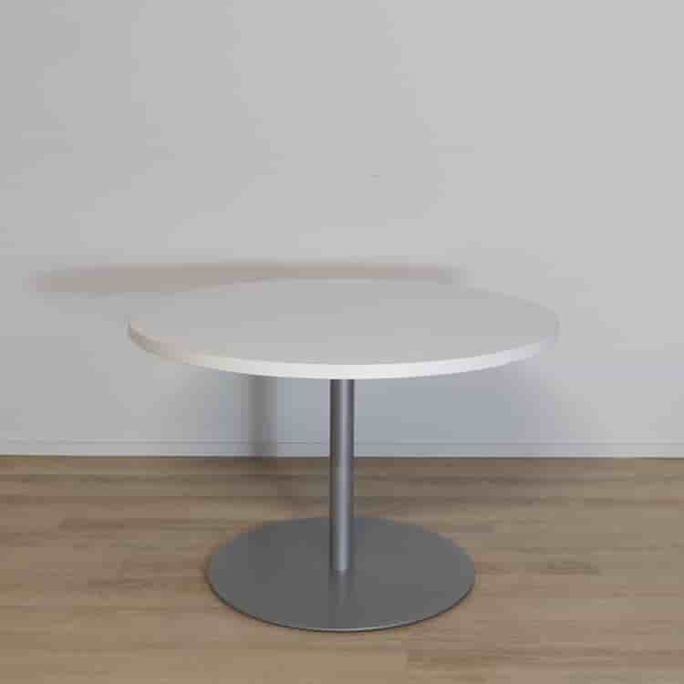 Runt Vitt Cafébord - Diameter: 82 cm