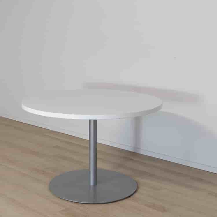 Runt Vitt Cafébord - Diameter: 82 cm