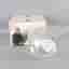 Transparent glasvas med kant