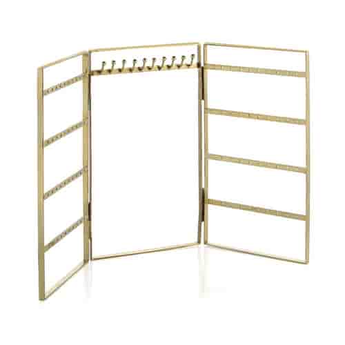 Shiraleah 38-AA-006GO Wallace Jewelry Rack - Stainless Steel - Gold
