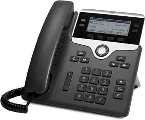 Cisco CP-7841-K9 Voip Phone - Black - 4-line Programmable