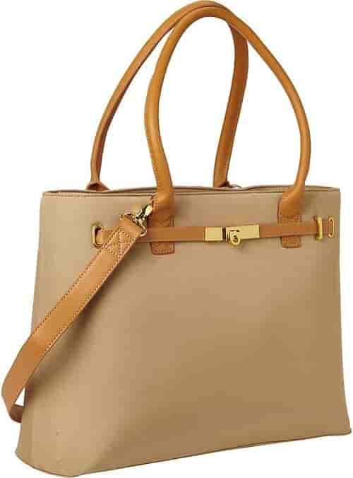 Francine Collections FWT15TTHBRED Thoroughbred 15.6-inch Notebook Carrying Case - Zipper Closure - Removable Shoulder Strap - Tan