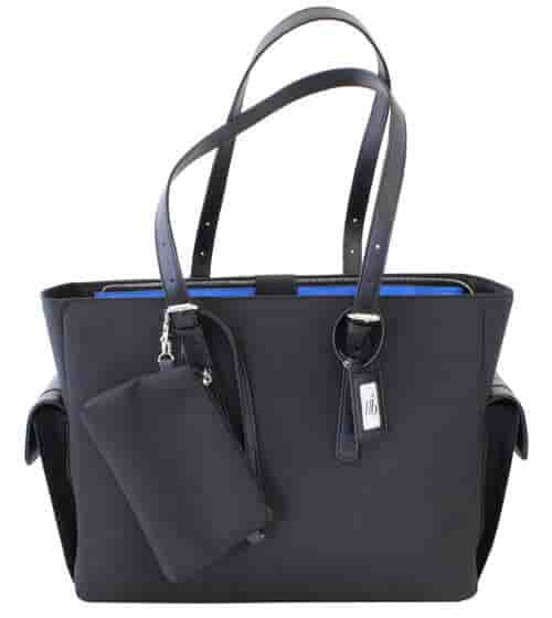Francine Collection FWTM14BKLIB Slim Liberator Carrying Case (Tote) - Black - Water Resistant - MicroFiber Body - Shoulder Strap - Female - For 14 to