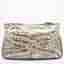 Jimmy Choo Tri Color Python Print Patent Leather Derek Clutch