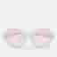 Alain Mikli x Alexandre Vauthier Light Blur/Pink Roselyn Crystals Round Sunglasses